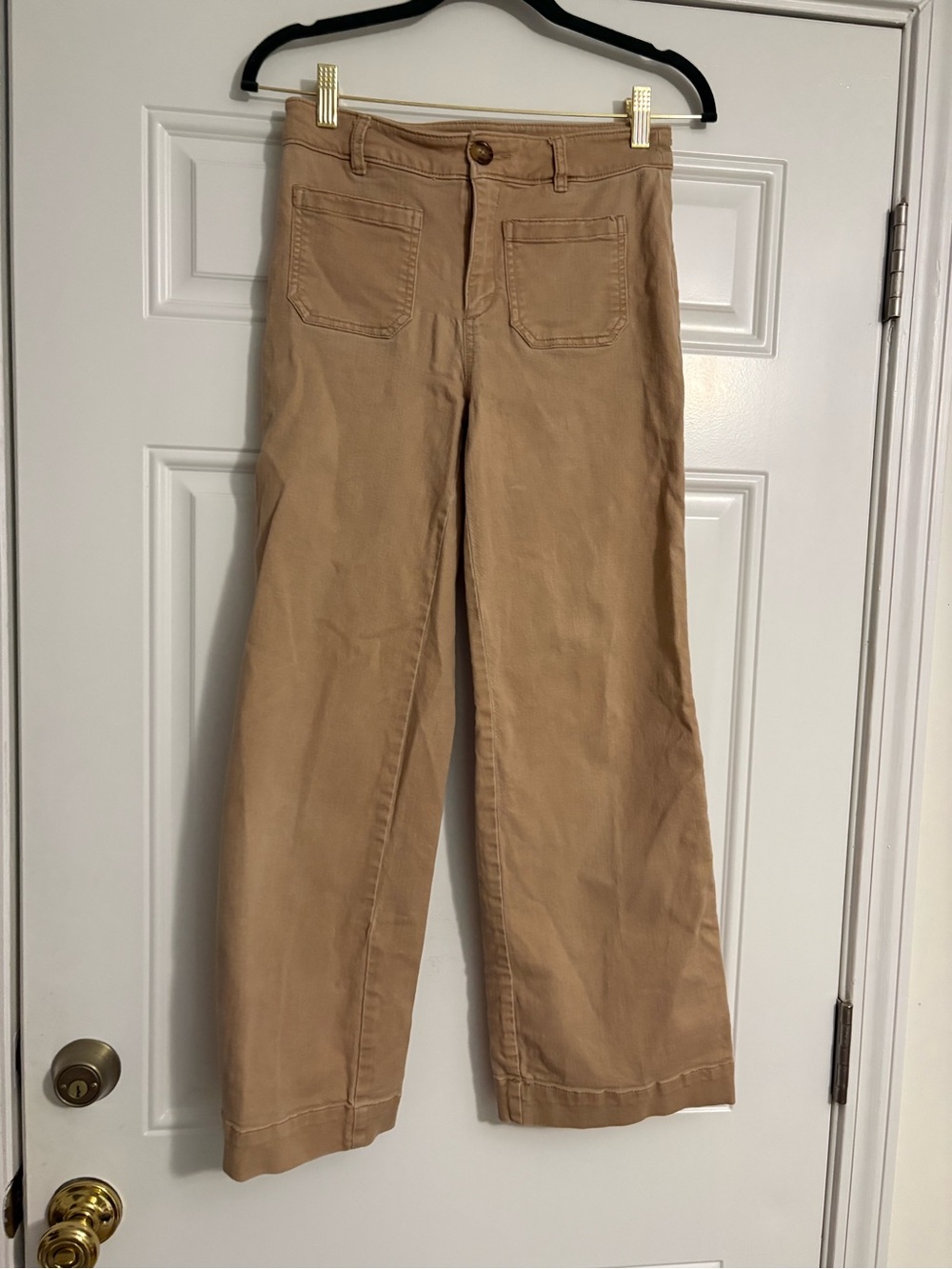 LOFT Women's Tan Wide-Leg Pants